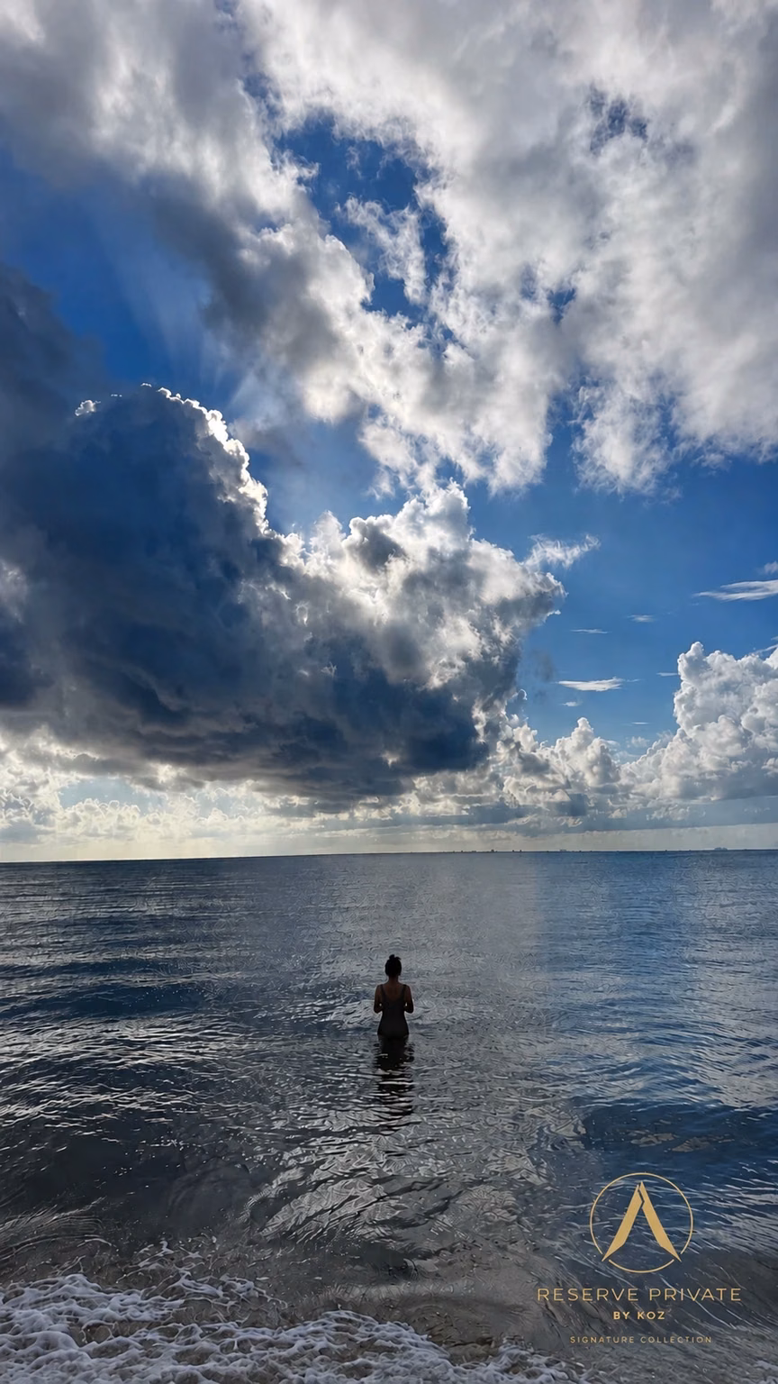 The sea beneath a dramatic sky · RESERVE PRIVATE BY KOZ ®