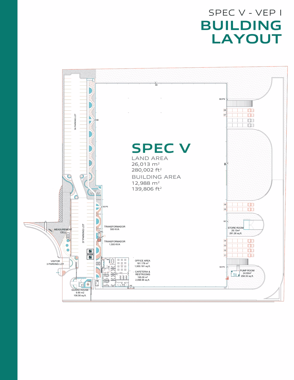 Floor plan of the 12988 m² in Escobedo